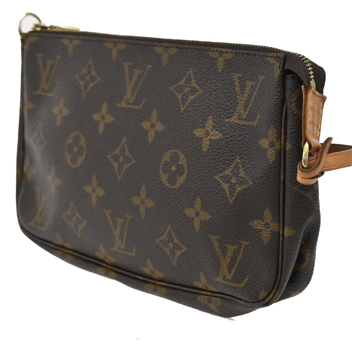 LOUIS VUITTON Pochette Accessoires Hand Bag Monogram Leather BN M51980 70DA182