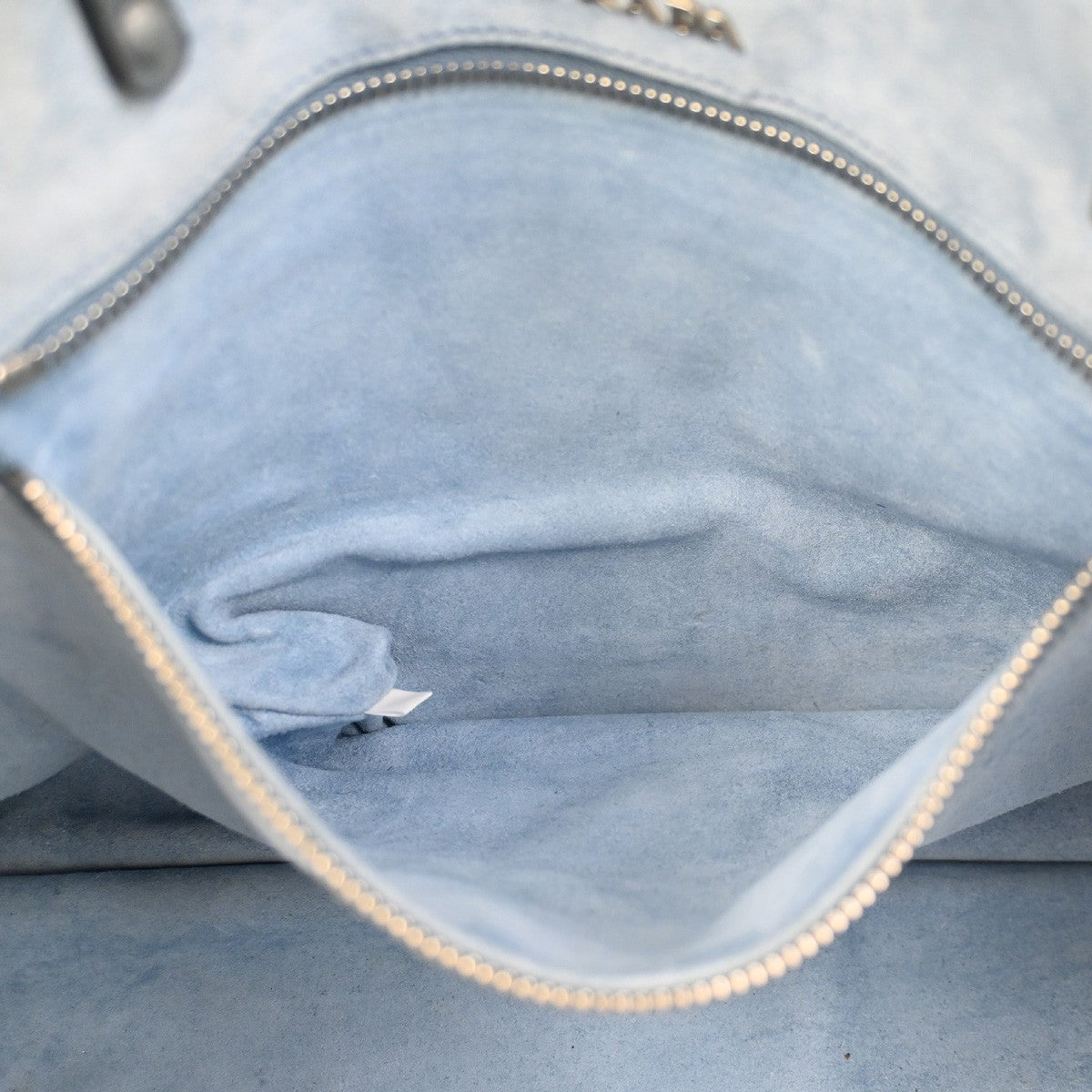 PRADA Logo Shoulder Tote Bag Glace Calf Leather Blue Marine SHW Italy 15KC780