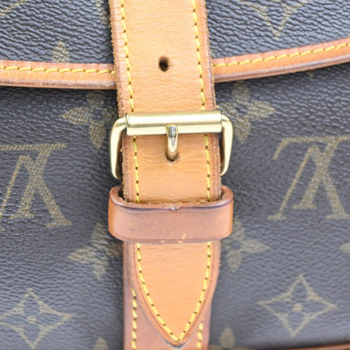 LOUIS VUITTON Saumur 35 Shoulder Bag Monogram Leather BN France M42254 74KC864