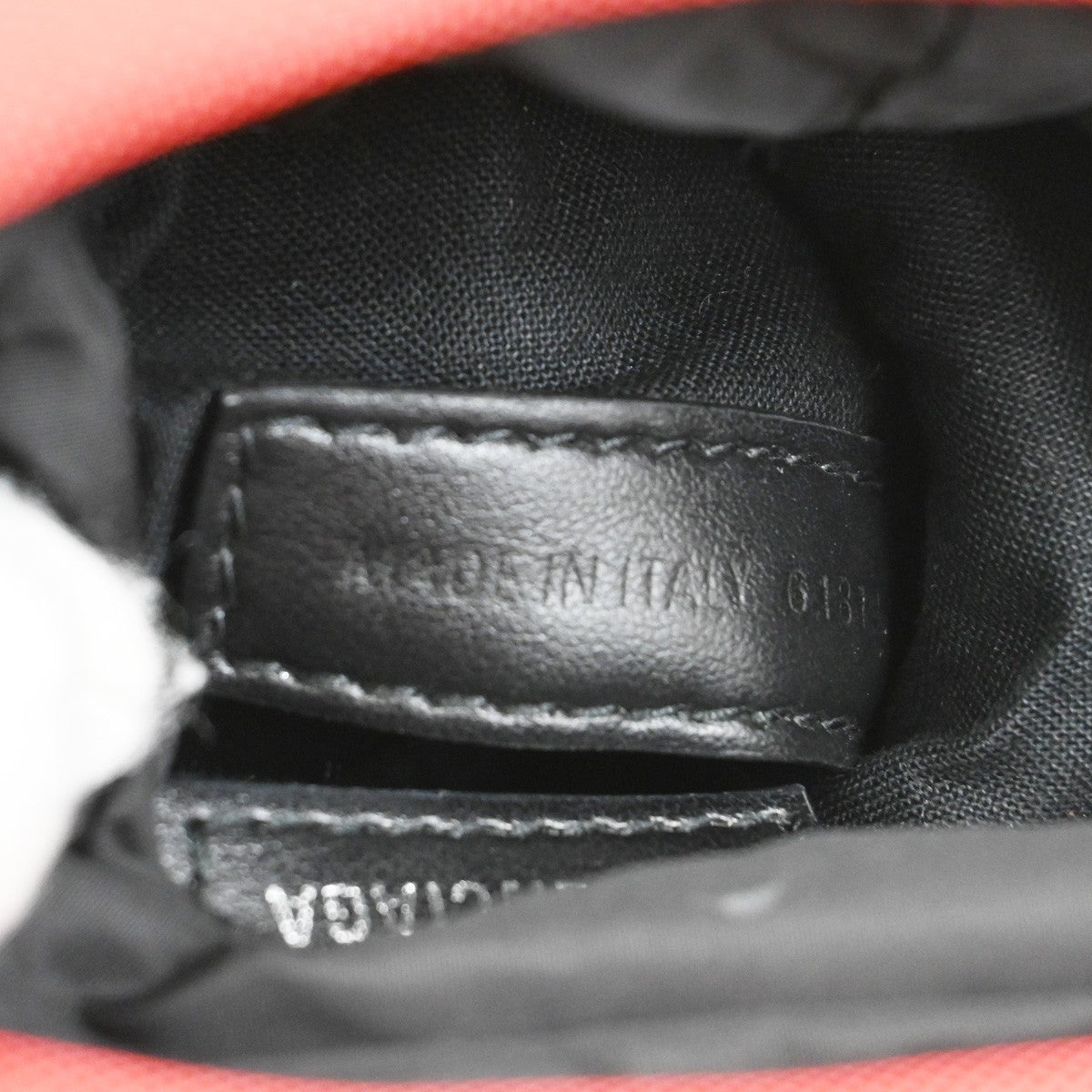 BALENCIAGA Weekend Bottle Holder Crossbody Canvas Nylon Red BK SHW Italy 34TA128