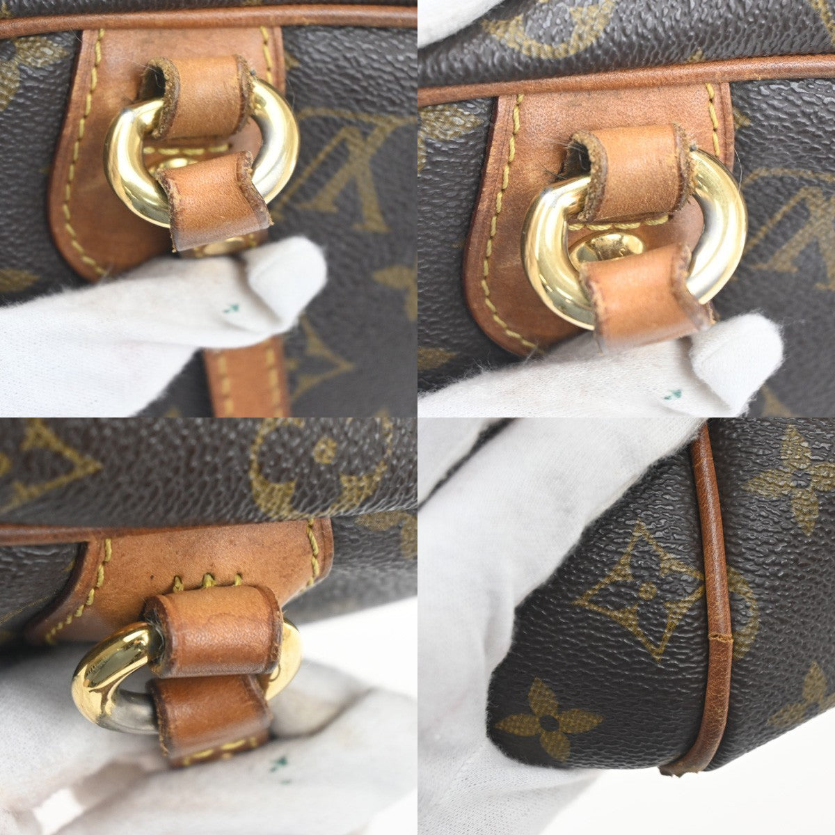 LOUIS VUITTON Montorgueil PM Shoulder Bag Monogram Leather Brown M95565 31MA449