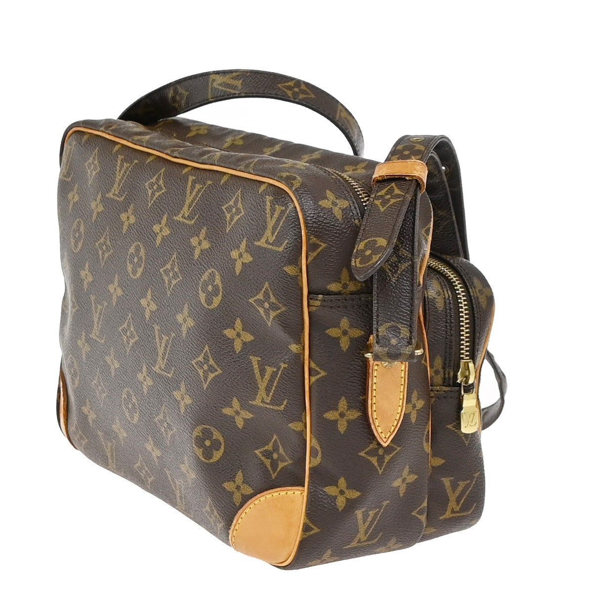 LOUIS VUITTON Nile Crossbody Shoulder Bag Monogram Leather Brown M45244 77YJ009