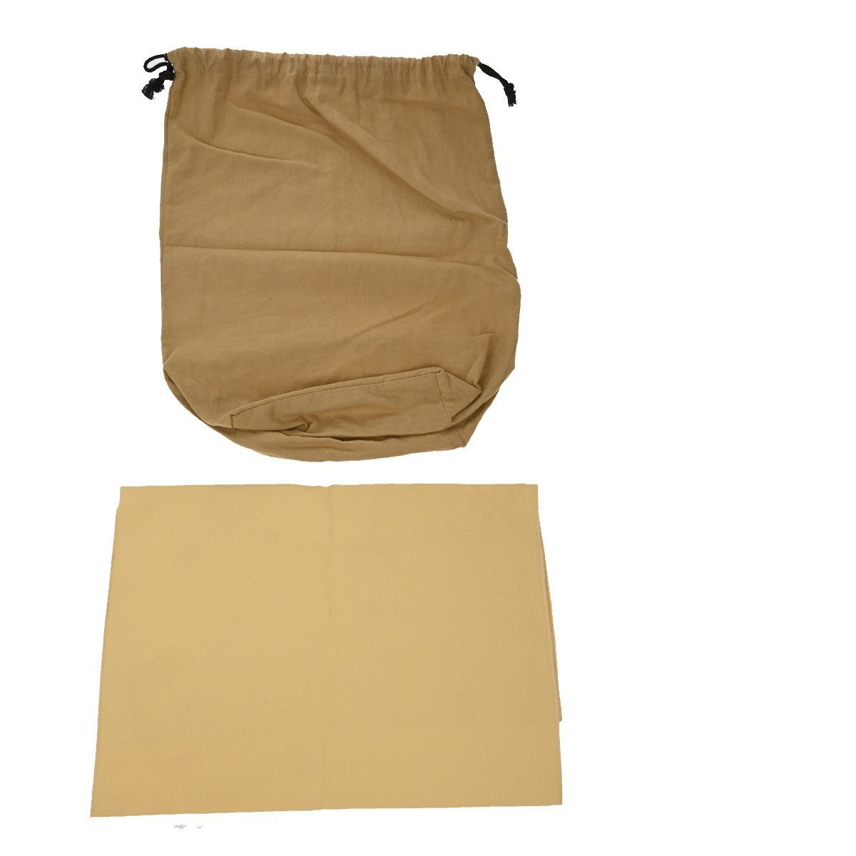 LOUIS VUITTON Logo 10 Set Dust Bag Drawstring Canvas Cotton Beige Brown 09KP246