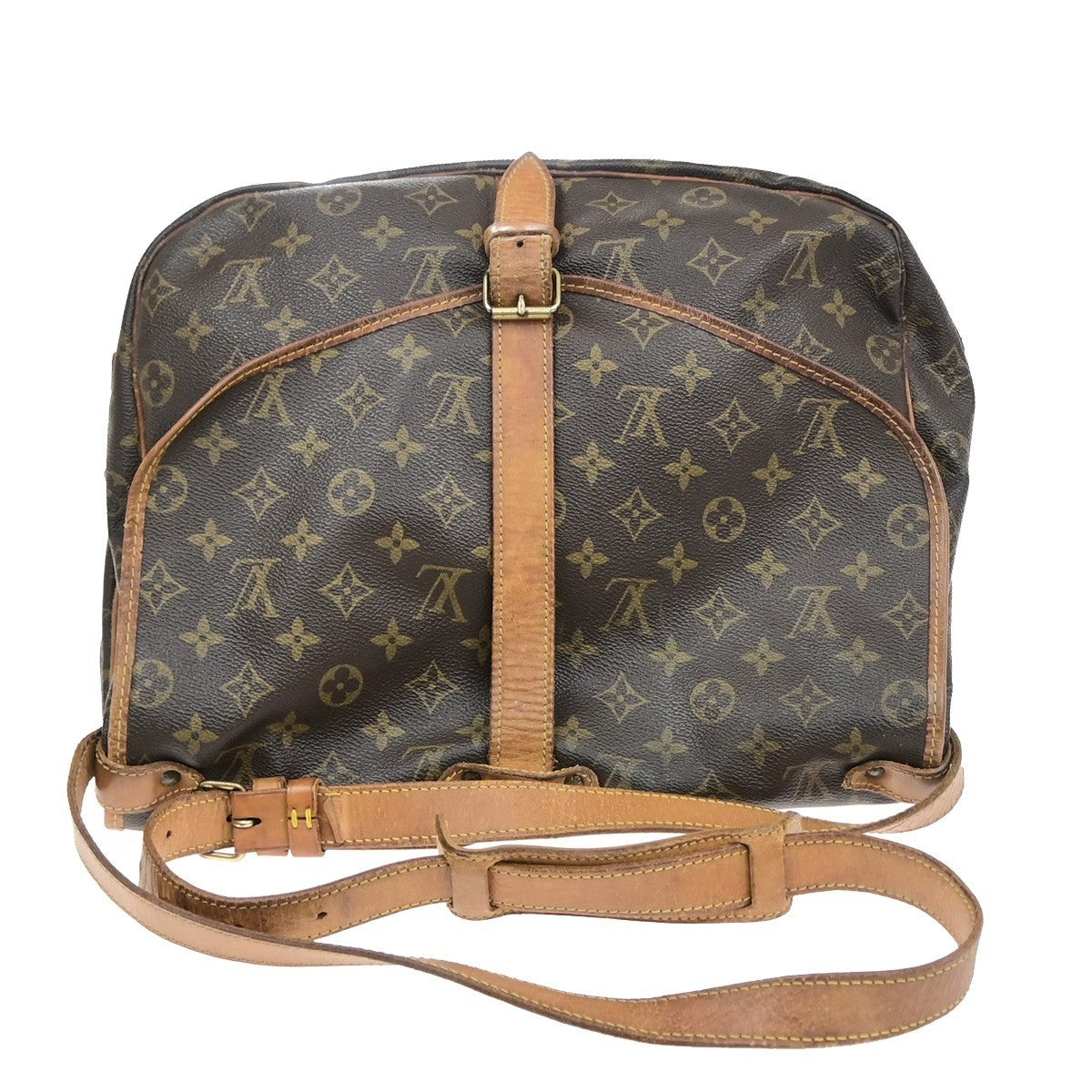 LOUIS VUITTON Saumur 35 Shoulder Bag Monogram Leather BN France M42254 80YJ223