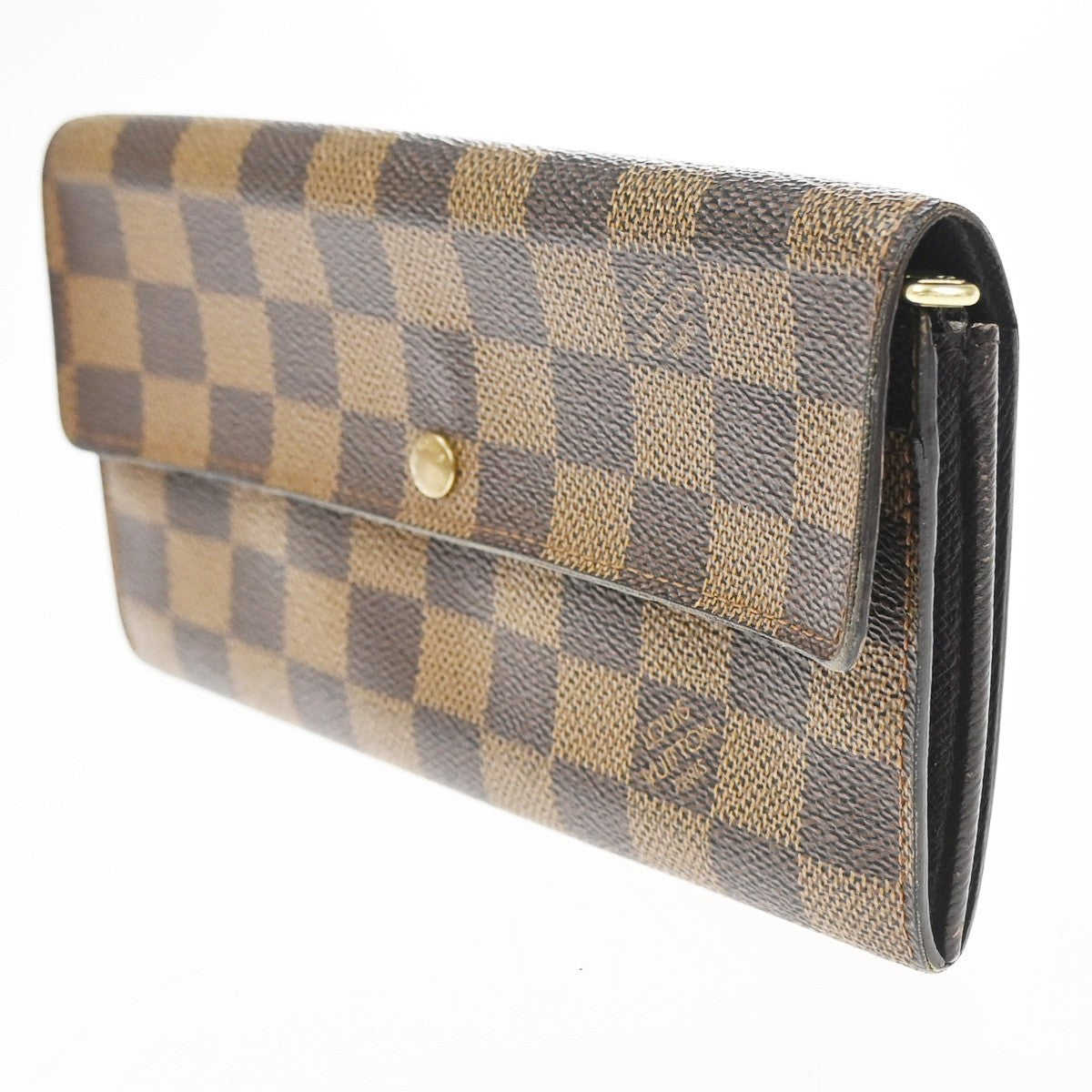 LOUIS VUITTON Porte Monnaie Credit Long Bifold Wallet Damier BN N61725 04KD006