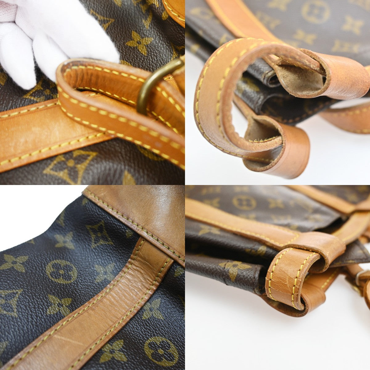 LOUIS VUITTON LV Randonnee GM Shoulder Bag Monogram Leather Brown M42244 86SA067