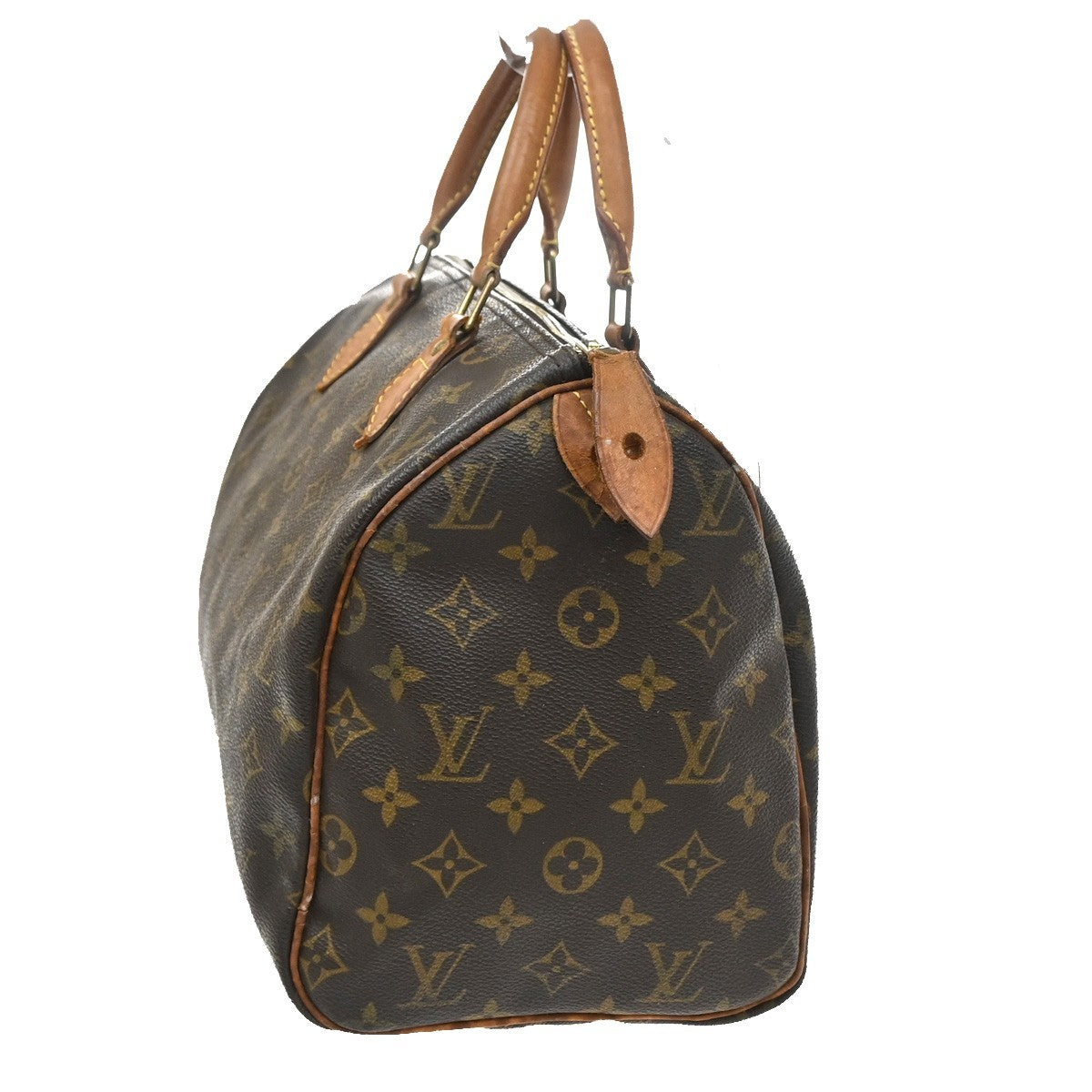 LOUIS VUITTON Speedy 30 Travel Hand Bag Monogram Leather Brown M41526 19PA023