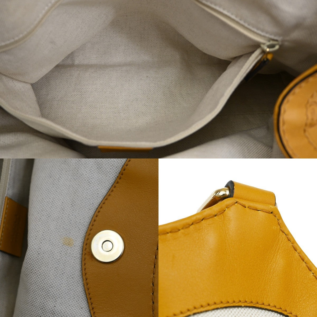 GUCCI GG Sukey Charm Hand Tote Bag Leather Yellow GHW 493492 85TA113