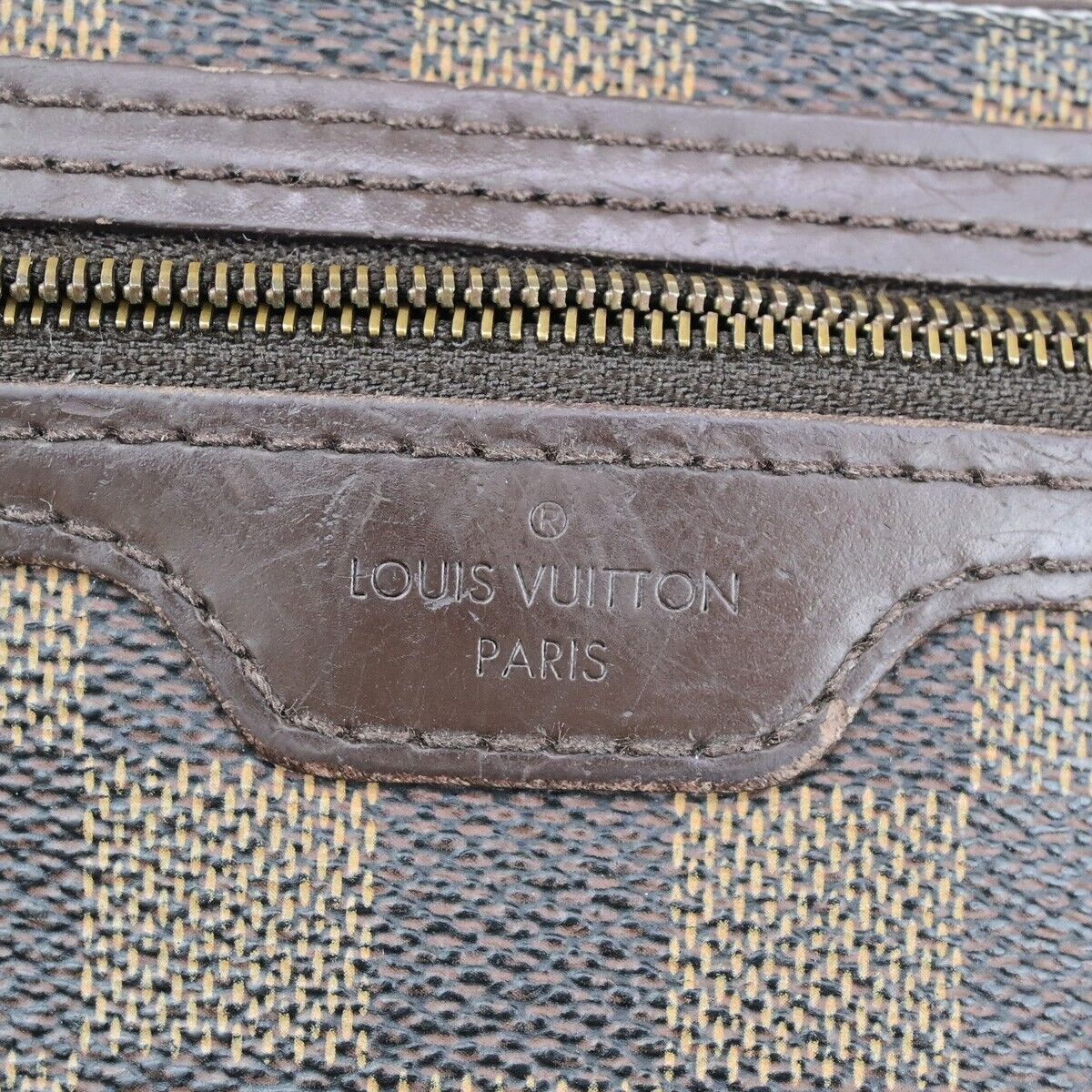 LOUIS VUITTON  Pochette Bier Macau Clutch Bag Damier  Leather BN N61739 63EC933