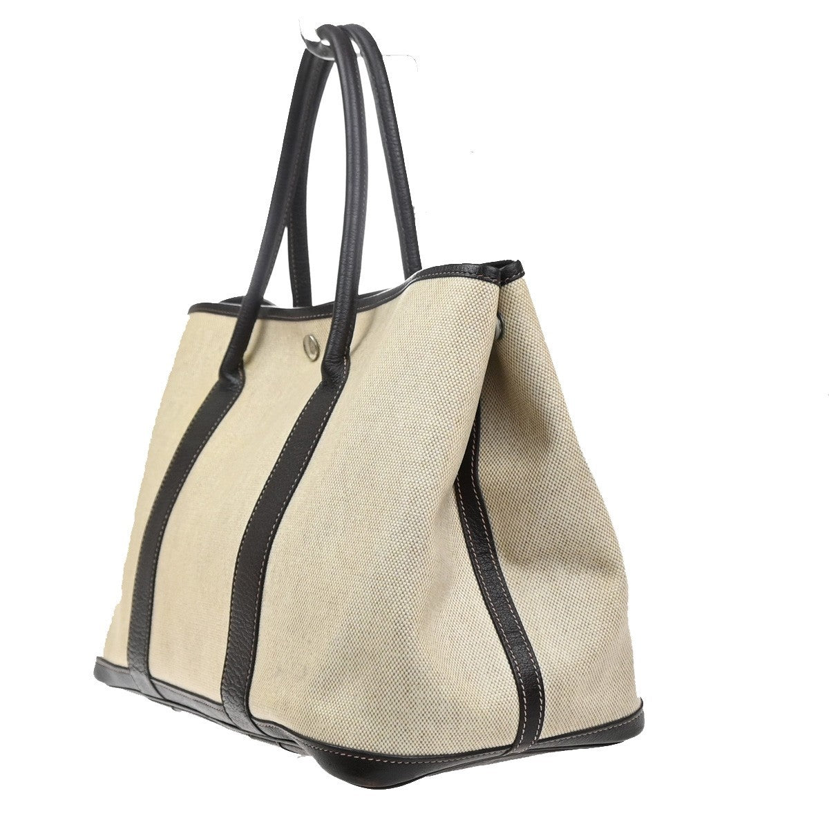 HERMES Garden Party PM Tote Hand Bag Toile H Canvas Leather BE BN France 12RQ033