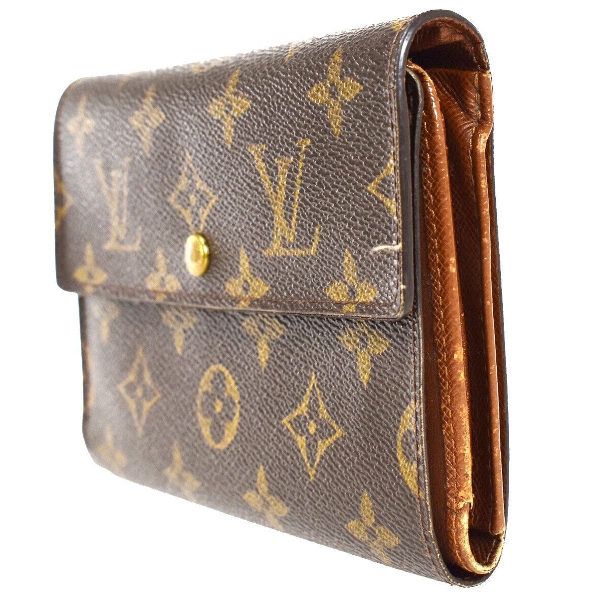LOUIS VUITTON Porte Tresor Etui Papier Trifold Wallet Monogram BN M61202 02AD223