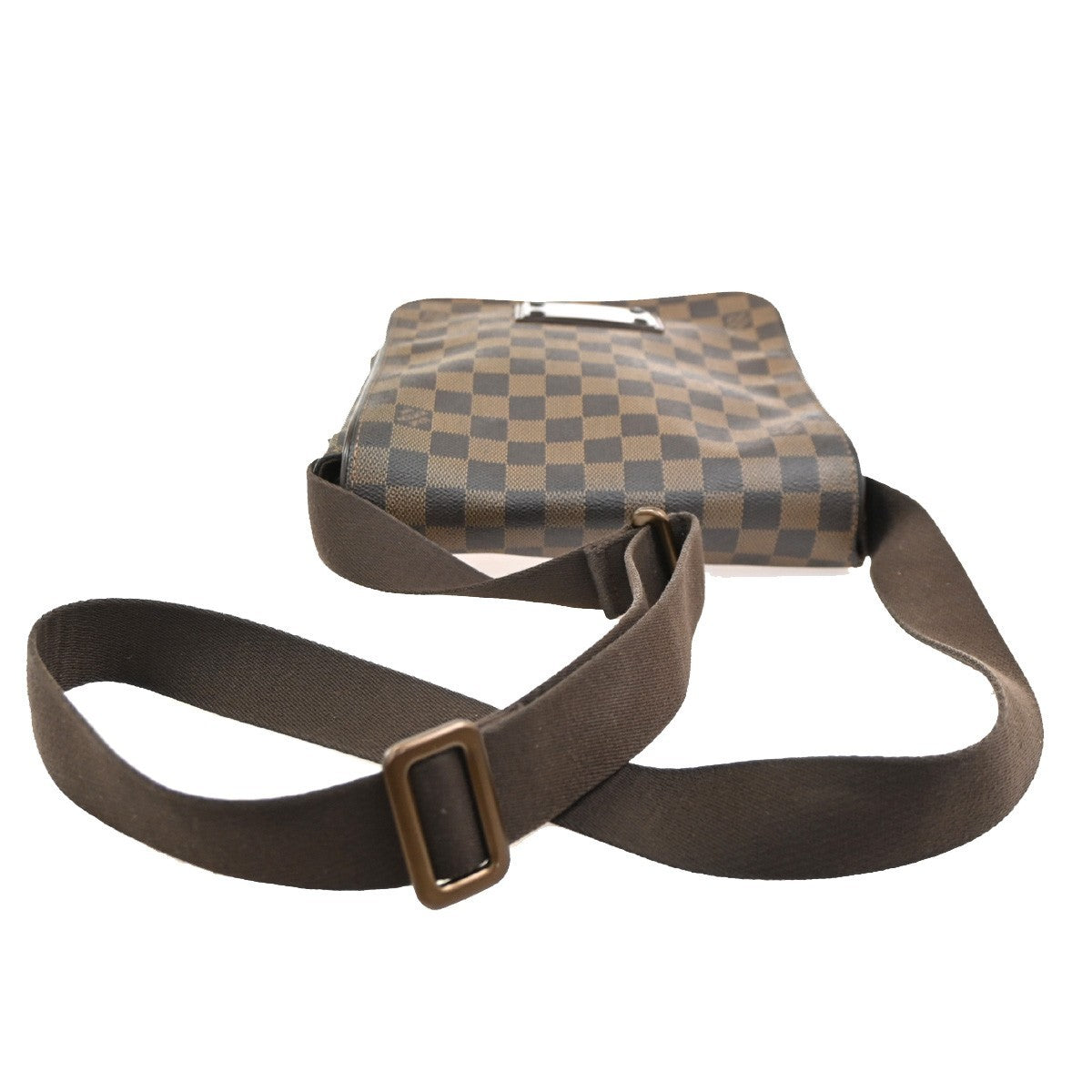 LOUIS VUITTON Brooklyn PM Shoulder Bag Damier Ebene Leather Brown N51210 72SA058