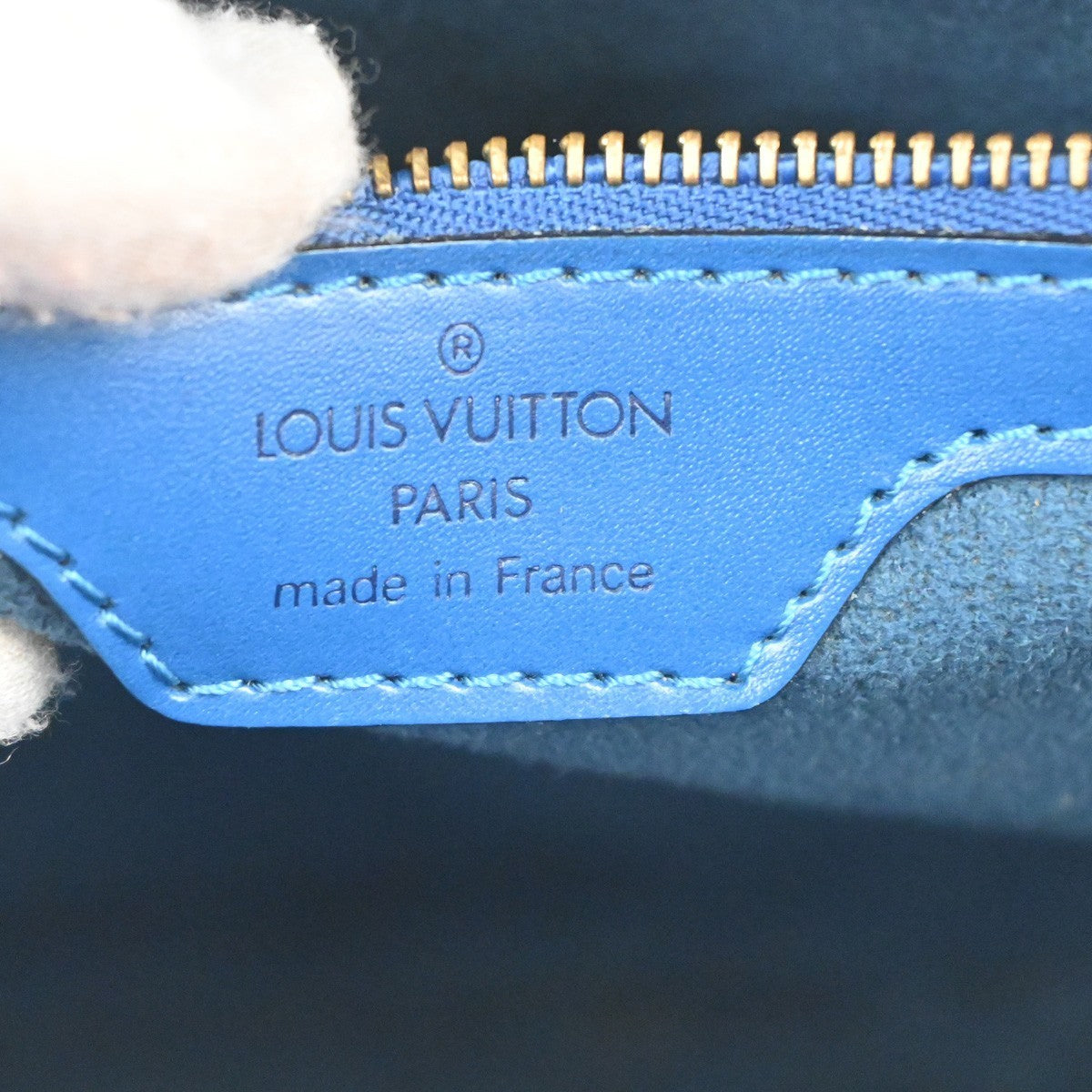 LOUIS VUITTON LV Lussac Shoulder Bag Epi Leather Blue France M52285 80MA281