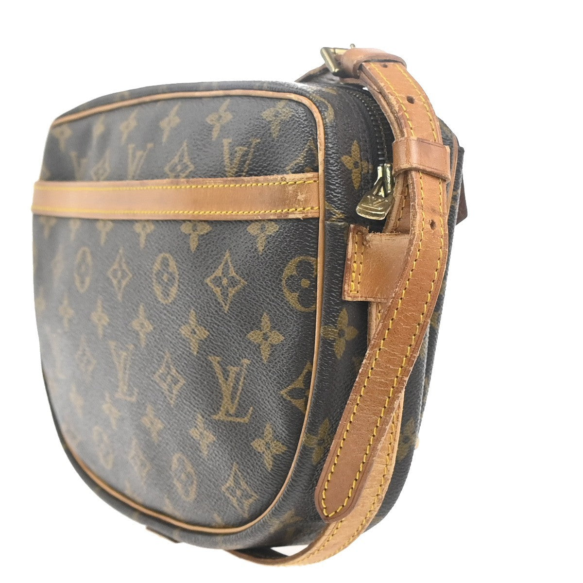 LOUIS VUITTON Jeune Fille MM Shoulder Bag Monogram Leather Brown M51226 64MA422