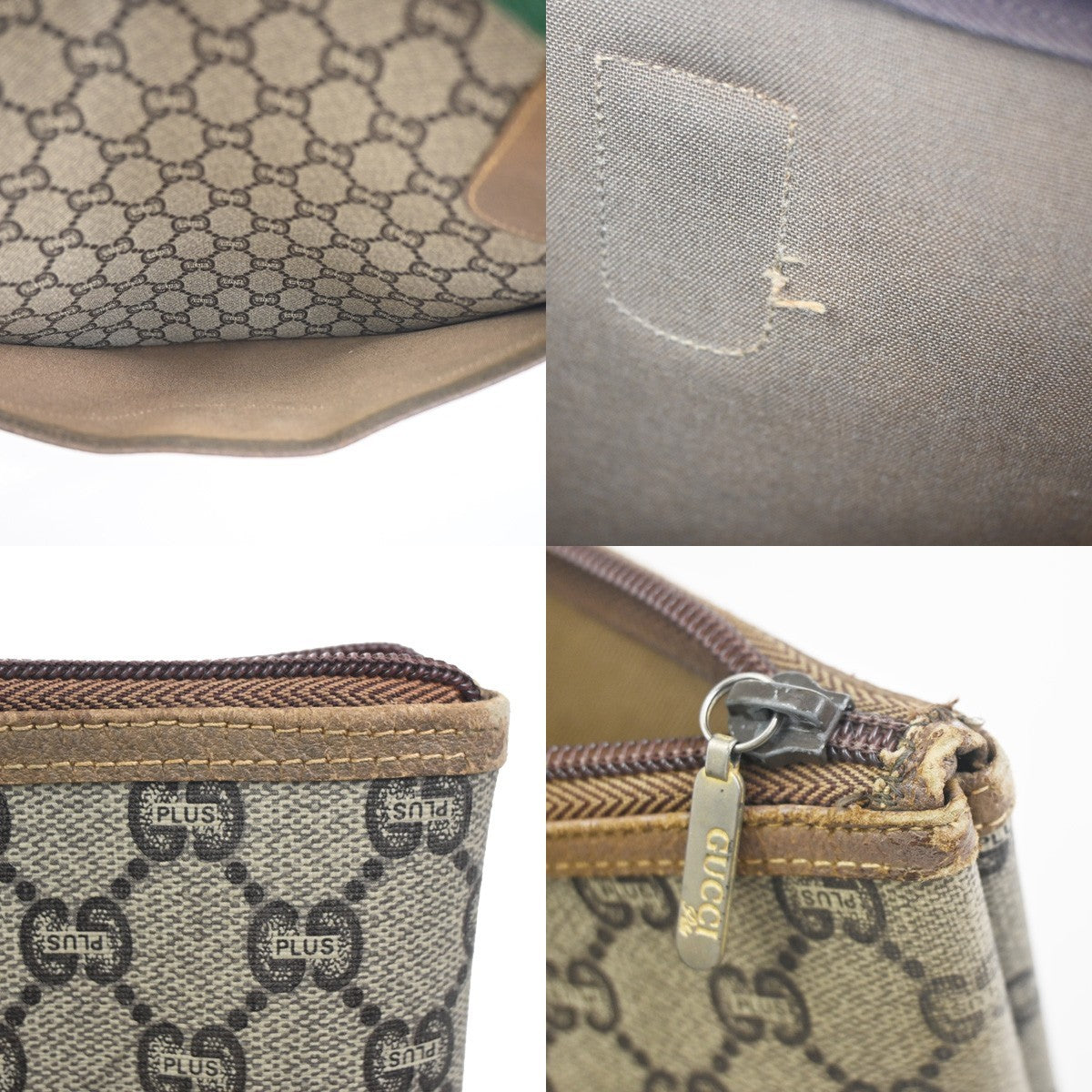 GUCCI PLUS GG Pattern Sherry Shoulder Tote Bag PVC Leather BE BN Italy 61ZA327