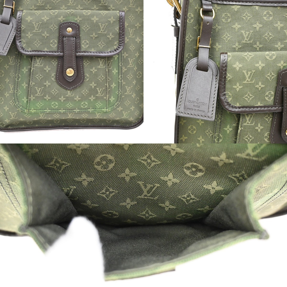 LOUIS VUITTON Marie Kate Shoulder Bag Monogram Mini Canvas Khaki M92322 35KB613