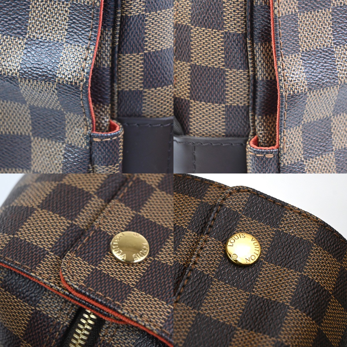 LOUIS VUITTON Naviglio Shoulder Bag Damier Ebene Leather Brown N45255 15YH939