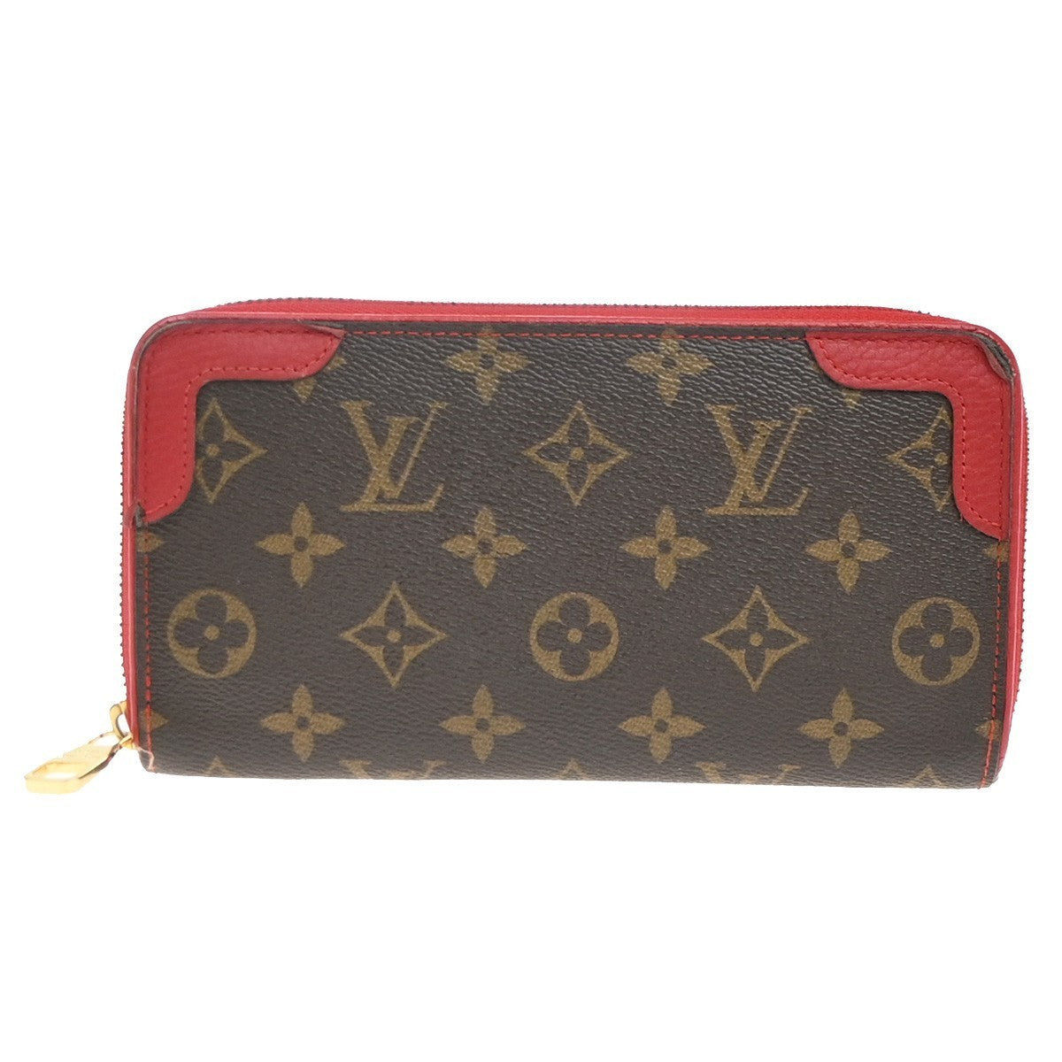 LOUIS VUITTON Zippy Retiro Long Zip Around Wallet Monogram BN RD M61187 33EG329