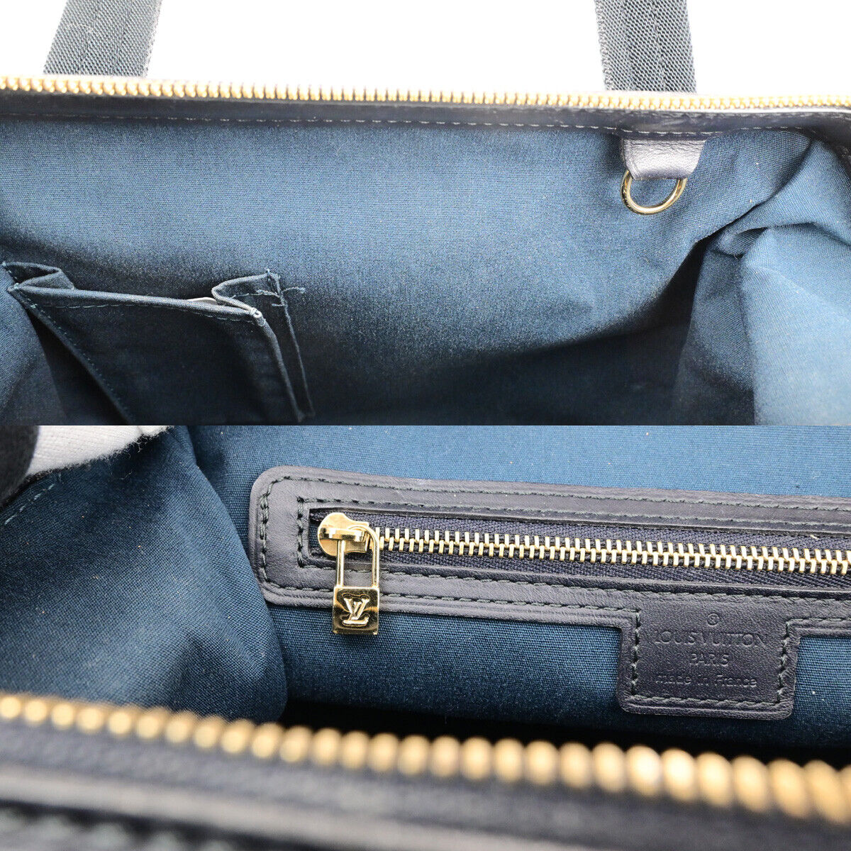 LOUIS VUITTON Josephine PM Hand Bag Monogram Mini Canvas Blue M92414 77YG590