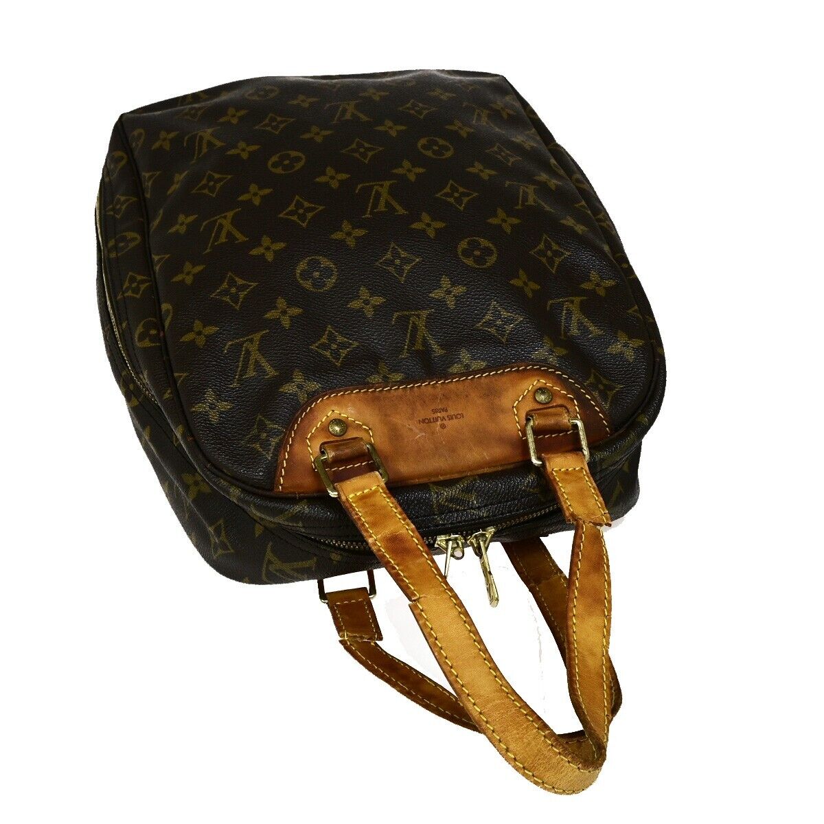 LOUIS VUITTON Excursion Shoes Hand Bag Monogram Leather Brown M41450 68HC045