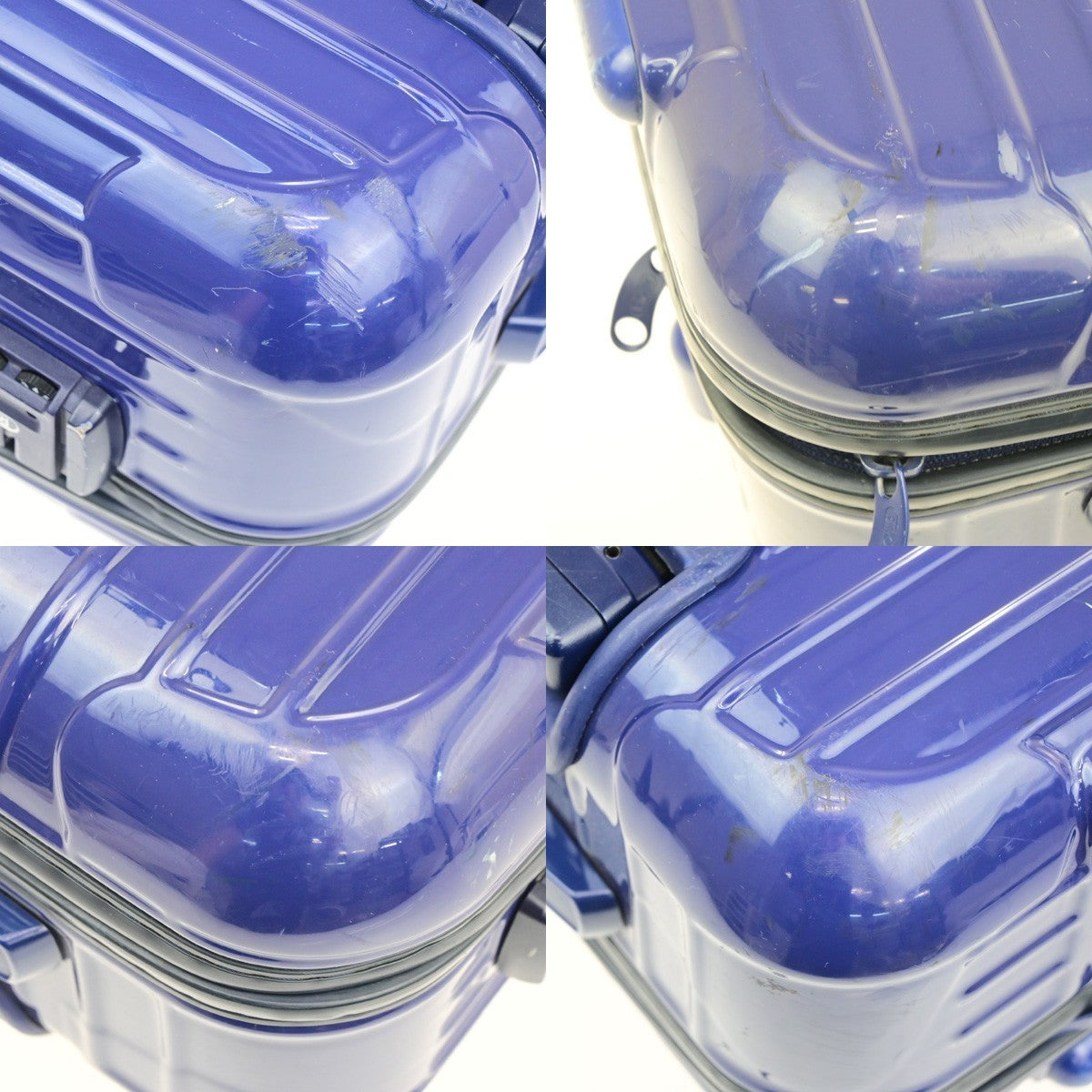 RIMOWA Salsa Series Travel Suitcase Luggage Bag Plastic Blue 30RQ094