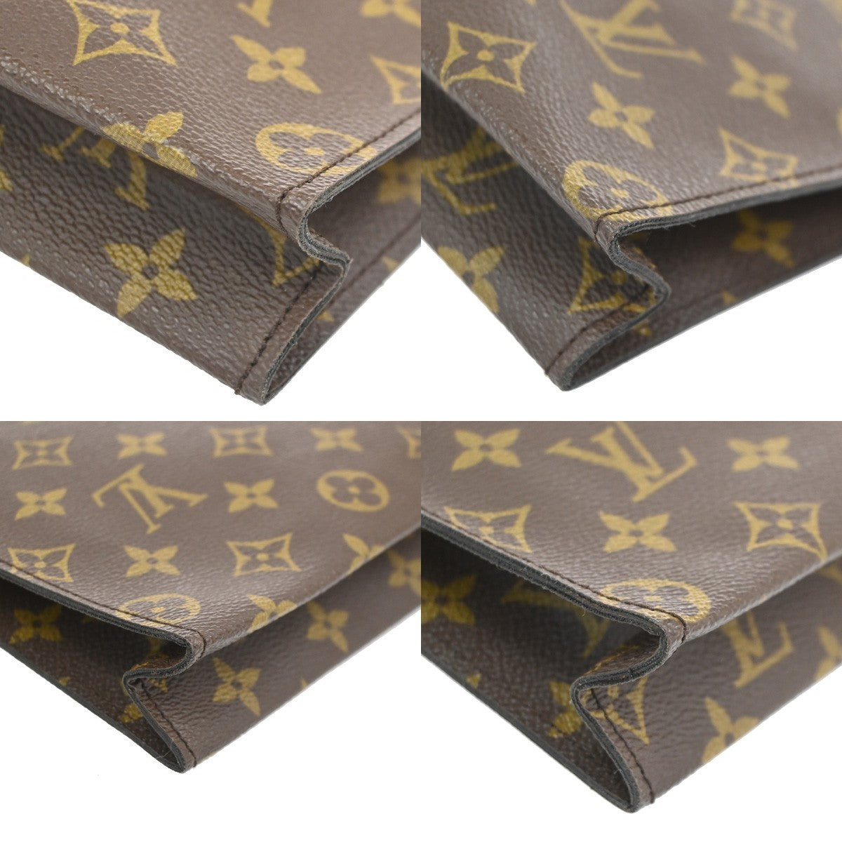 LOUIS VUITTON Poche Toilette 26 Clutch Pouch Bag Monogram Leather M47542 09CB014