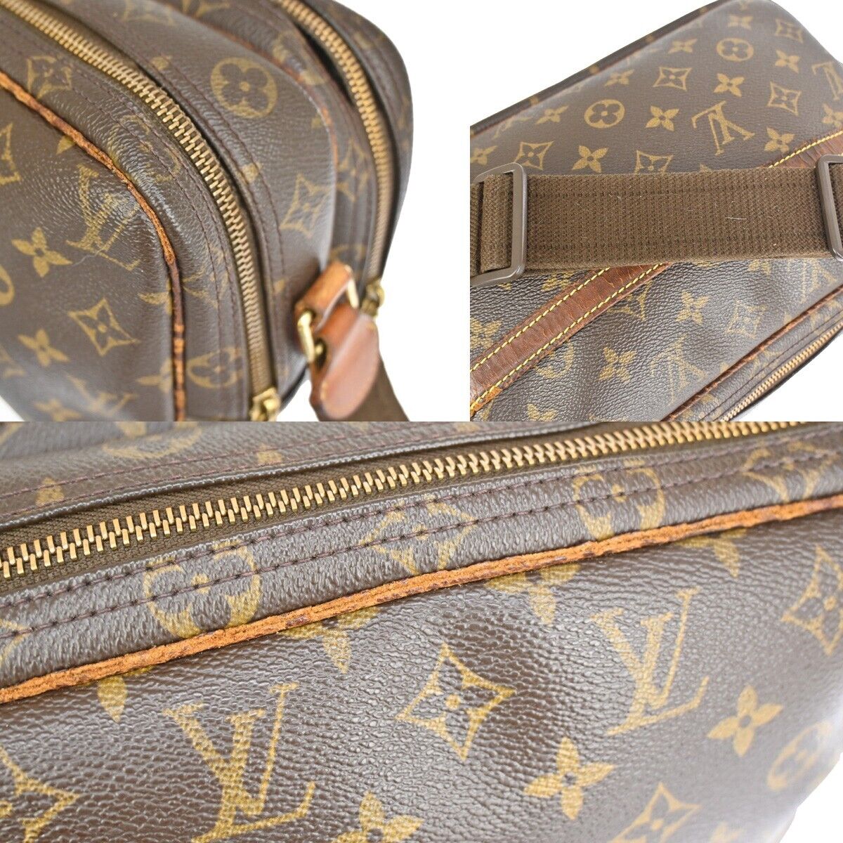 LOUIS VUITTON Reporter PM Crossbody Shoulder Bag Monogram Leather M45254 64YD410