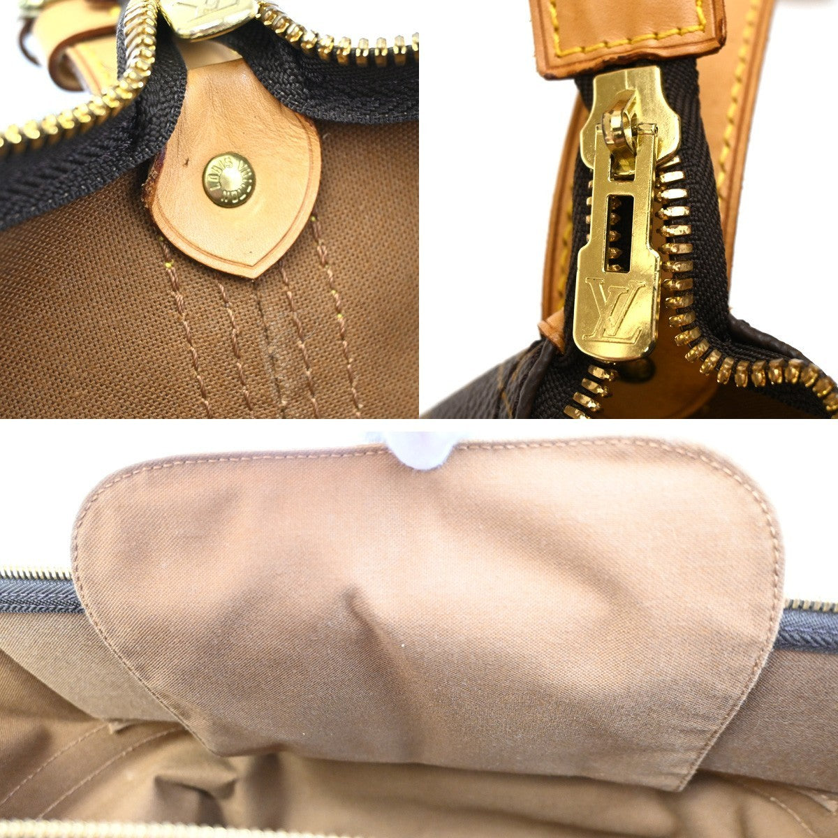 LOUIS VUITTON Travel Hand Cruiser Bag 40 Monogram Leather Brown M41139 96KC217