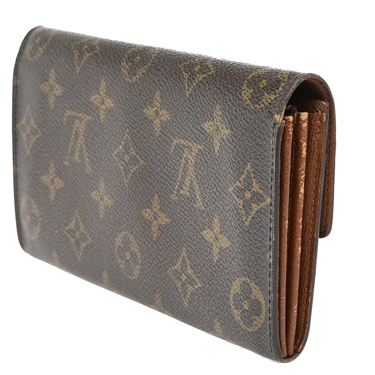 LOUIS VUITTON Porte Monnaie Credit Long Wallet Monogram Leather M61725 04KP145