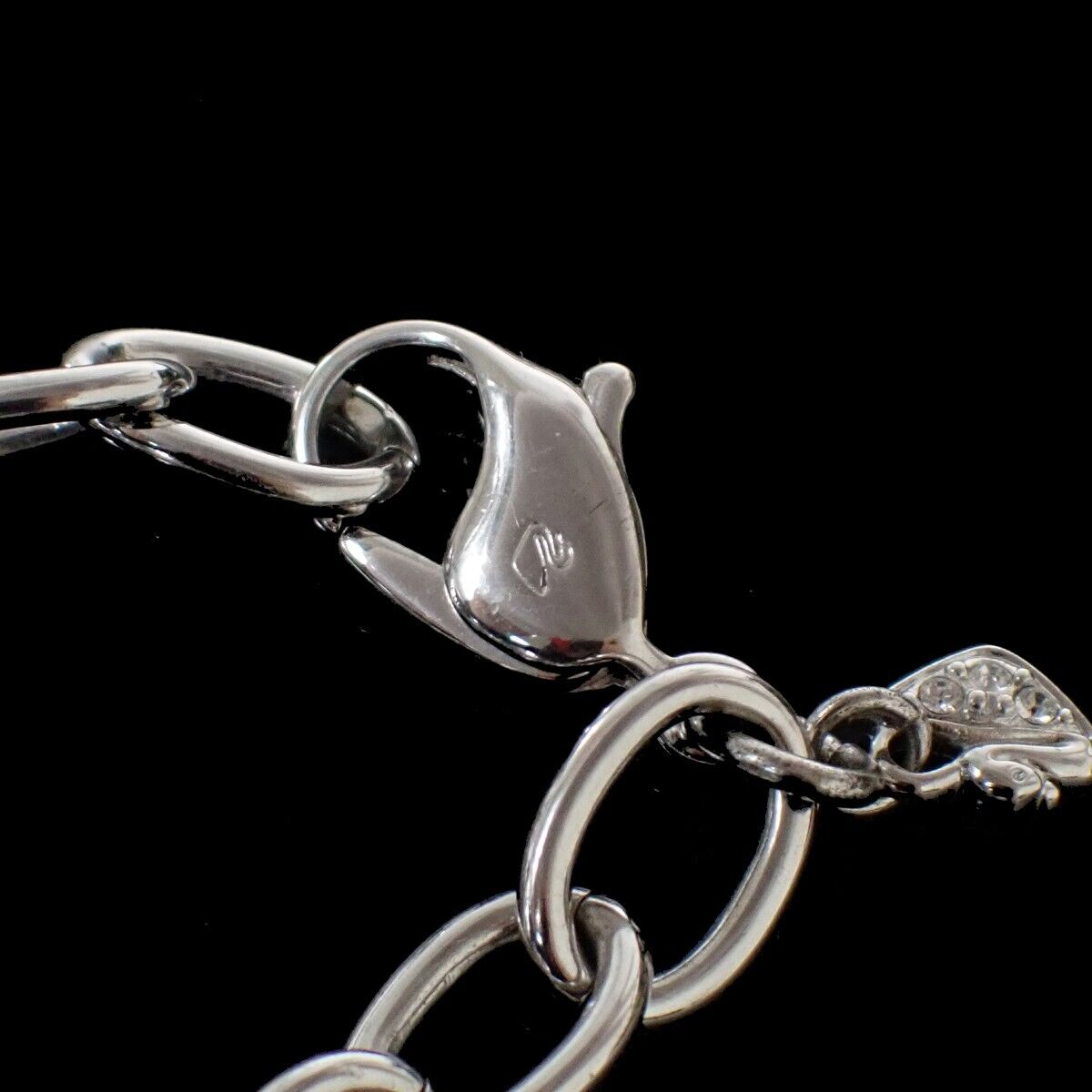 FENDI Logo Bag Charm Key Chain Squirrel Plastic Red Purple Silver Italy 09HB320