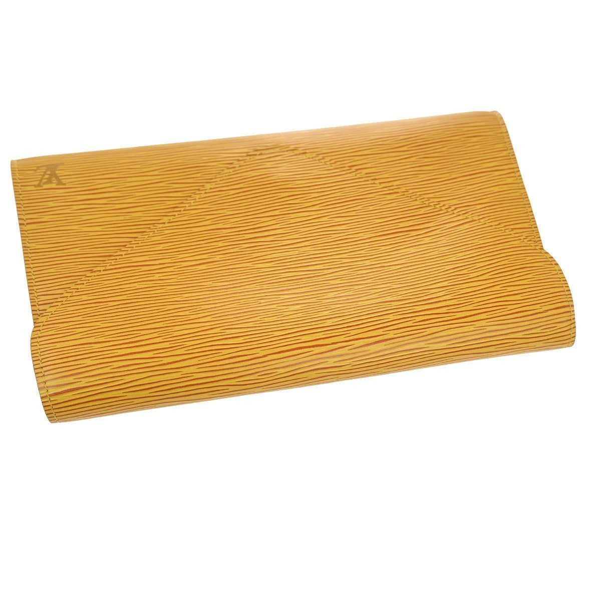 LOUIS VUITTON LV Logo Art Deco Clutch Hand Bag Epi Leather Yellow M52639 05KP509