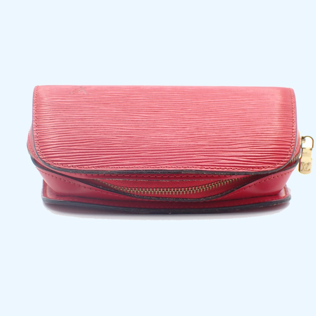 LOUIS VUITTON LV Logo Dauphine PM Pouch Bag Epi Leather Red M48447 05KC868