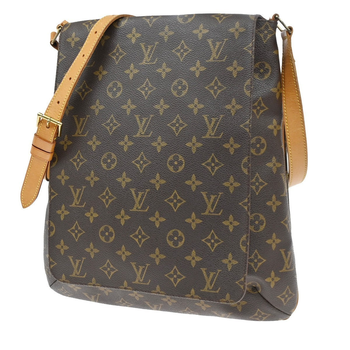LOUIS VUITTON Musette Shoulder Bag Monogram Leather Brown France M51256 80CA712