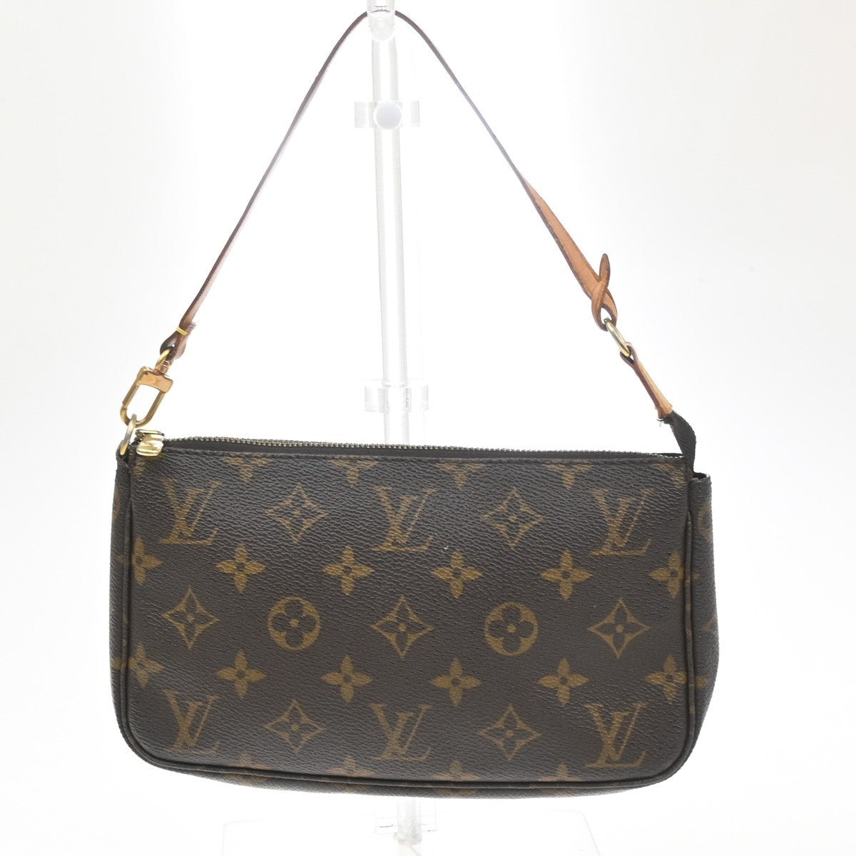 LOUIS VUITTON Pochette Accessoires Hand Bag Monogram Leather BN M51980  88SA105