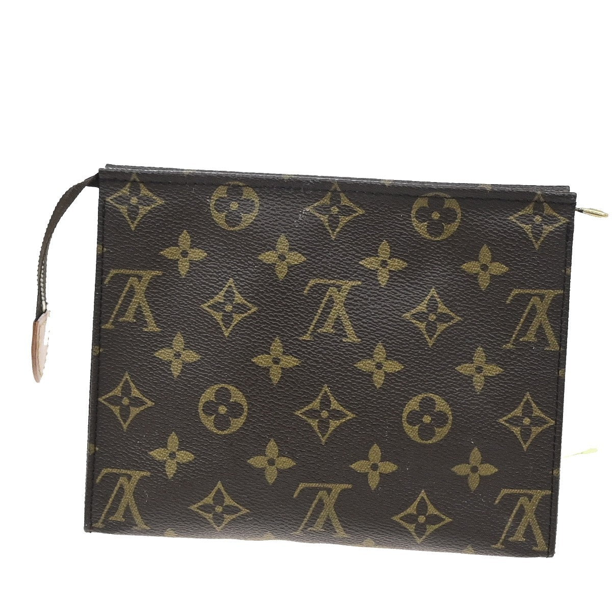 LOUIS VUITTON Poche Toilette 19 Clutch Pouch Bag Monogram Leather M47544 02SA173