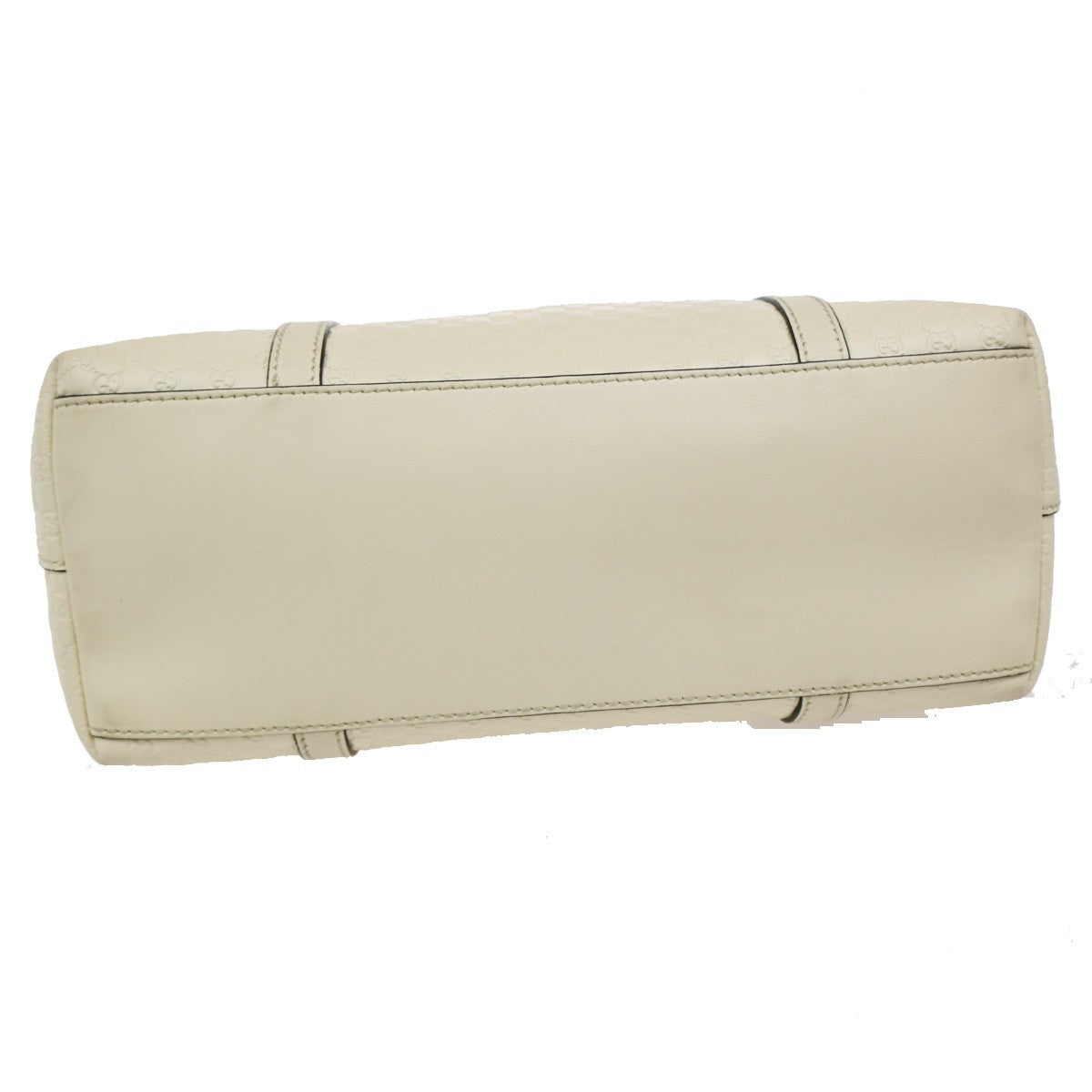 GUCCI Micro GG Guccissima 2Way Shoulder Hand Bag Leather White Italy 23KB342
