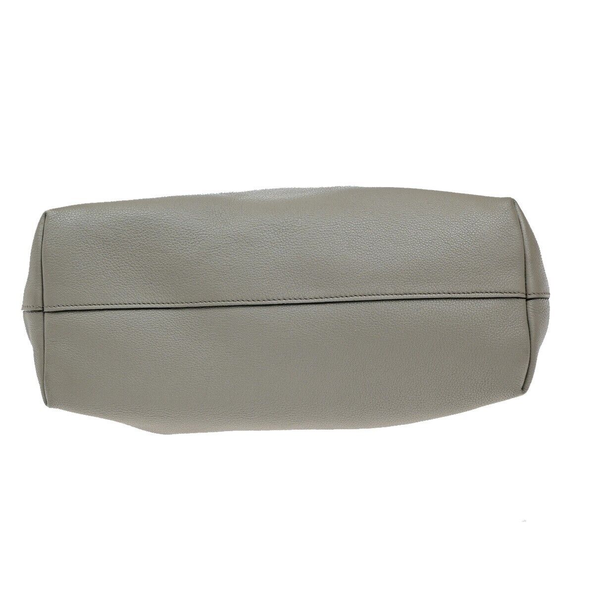 PRADA MILNO Logo 2Way Shoulder Hand Bag Vitello Phenix Leather Gray GHW 83ED876