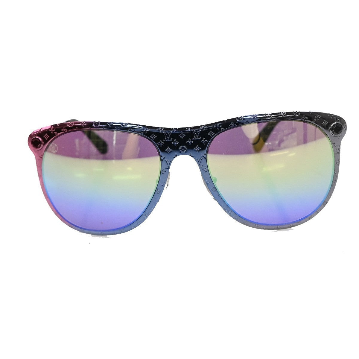 LOUIS VUITTON Monogram Vertigo Sunglasses Plastic Metal Z0965U Multi 30RL210