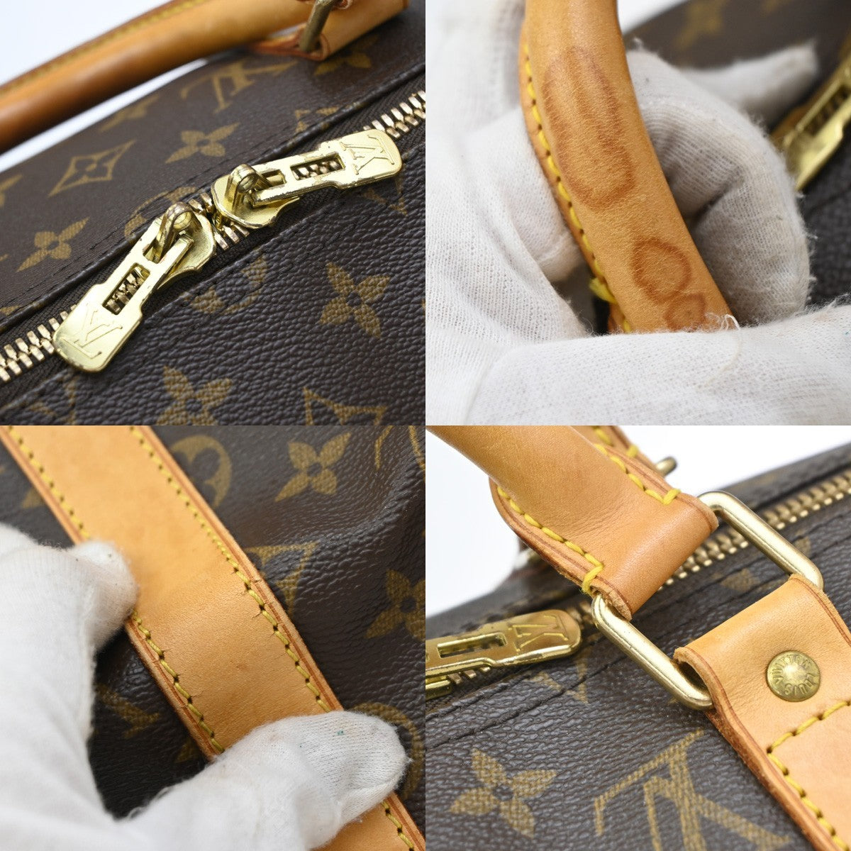 LOUIS VUITTON Keepall Bandouliere 50 2Way Hand Bag Monogram Brown M41416 97EF847