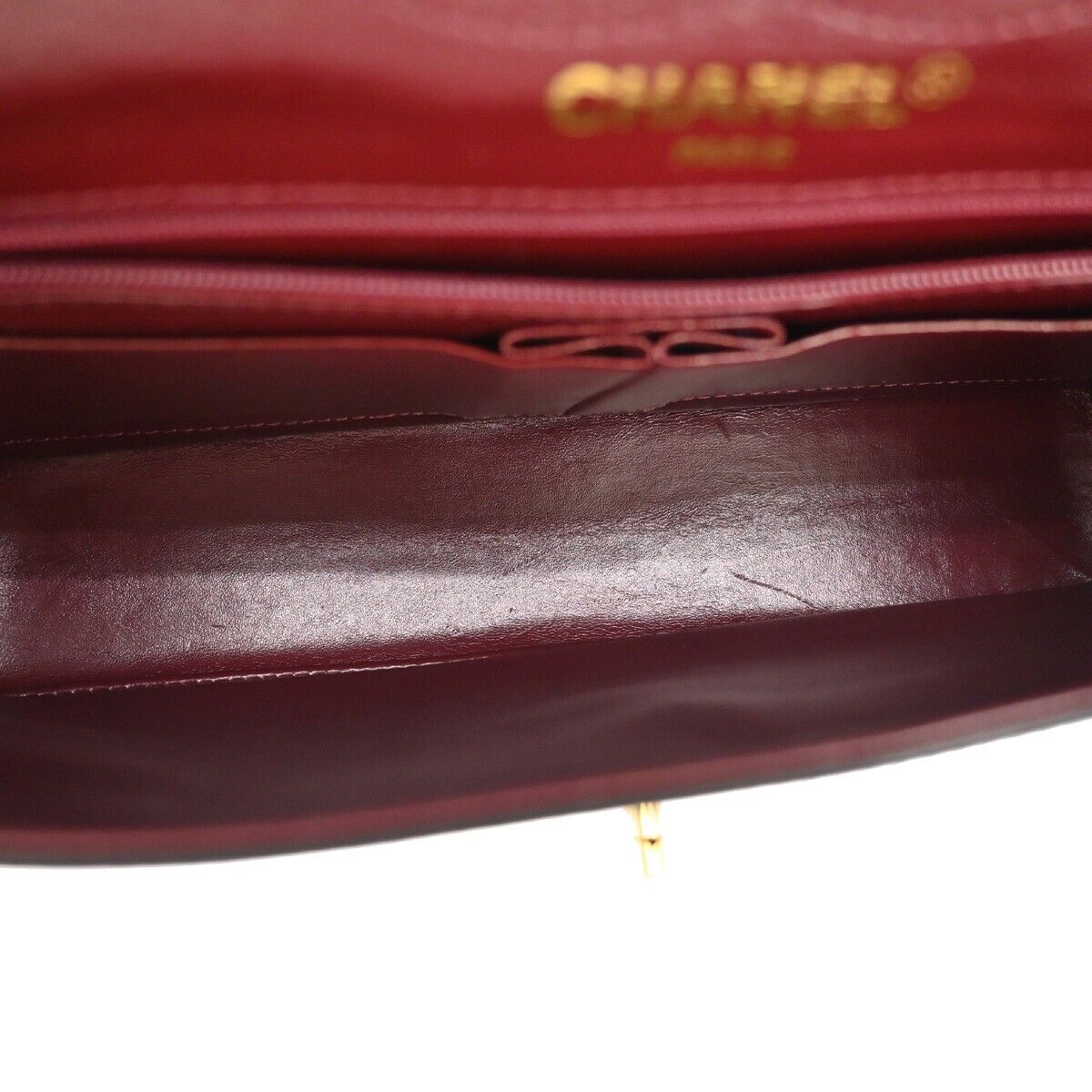 CHANEL PARIS CC Logo Matelasse Chain Shoulder Bag Leather Black GHW 332LC498