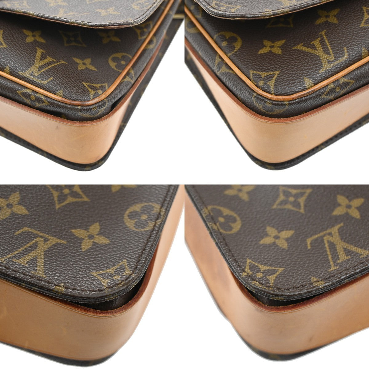 LOUIS VUITTON Cartouchiere GM Shoulder Bag Monogram Leather Brown M51252 82CA079