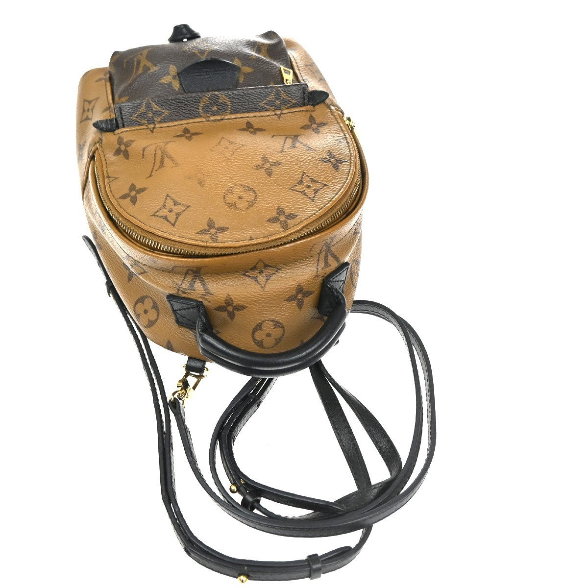 LOUIS VUITTON Palm Springs Mini Backpack Monogram Reverse Brown M44872 98KD053