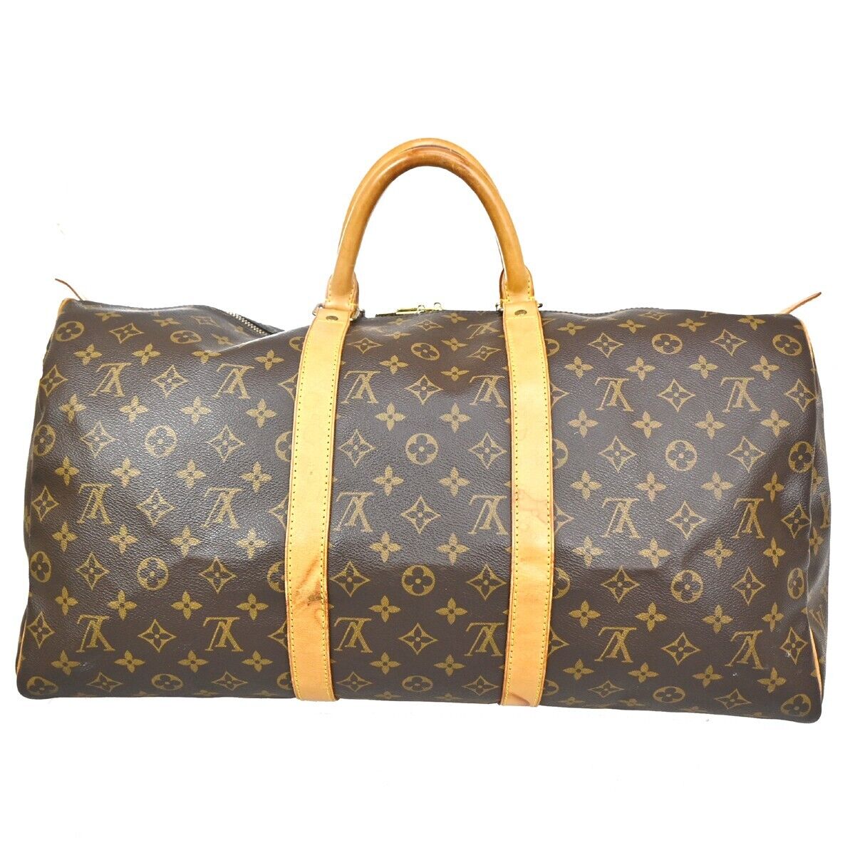 LOUIS VUITTON Keepall 50 Travel Hand Bag Monogram Leather Brown M41426 72YG737