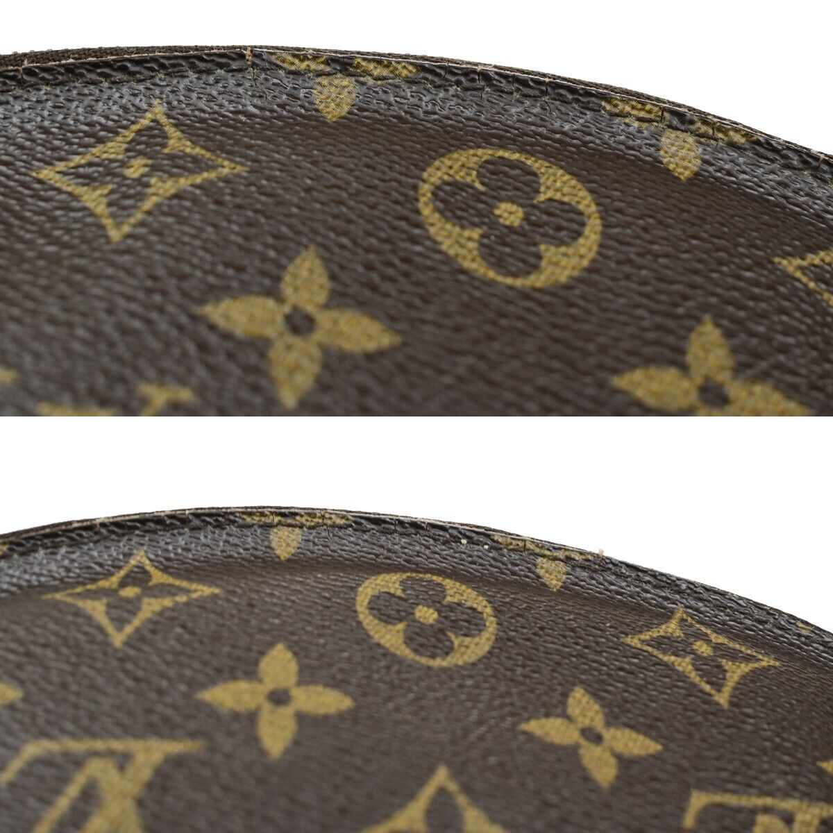 LOUIS VUITTON Pochette Cosmetic Pouch Bag Monogram Leather Brown M47515 05ED262
