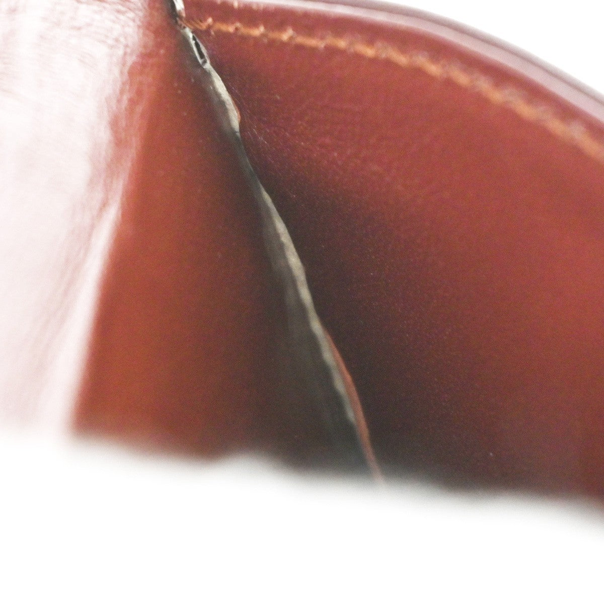 MUST DE CARTIER 2C Logo Double Flap Shoulder Bag Leather Red GHW Spain 67MA239