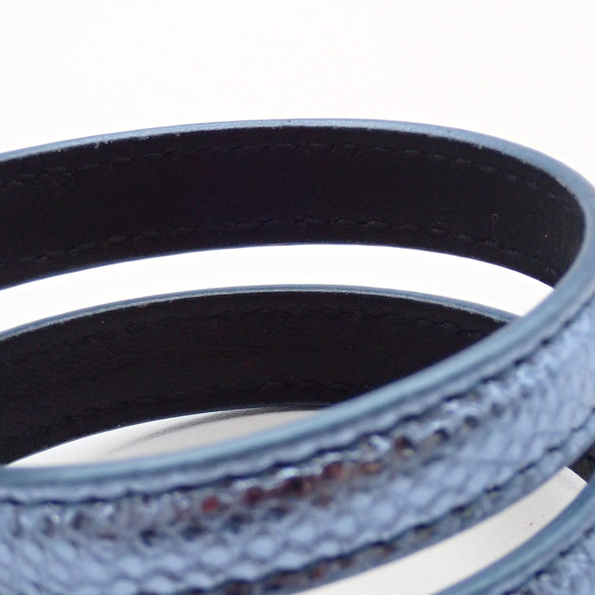 BVLGARI Logo Serpenti Forever Bracelet Blue Silver Italy Accessory 31RL216