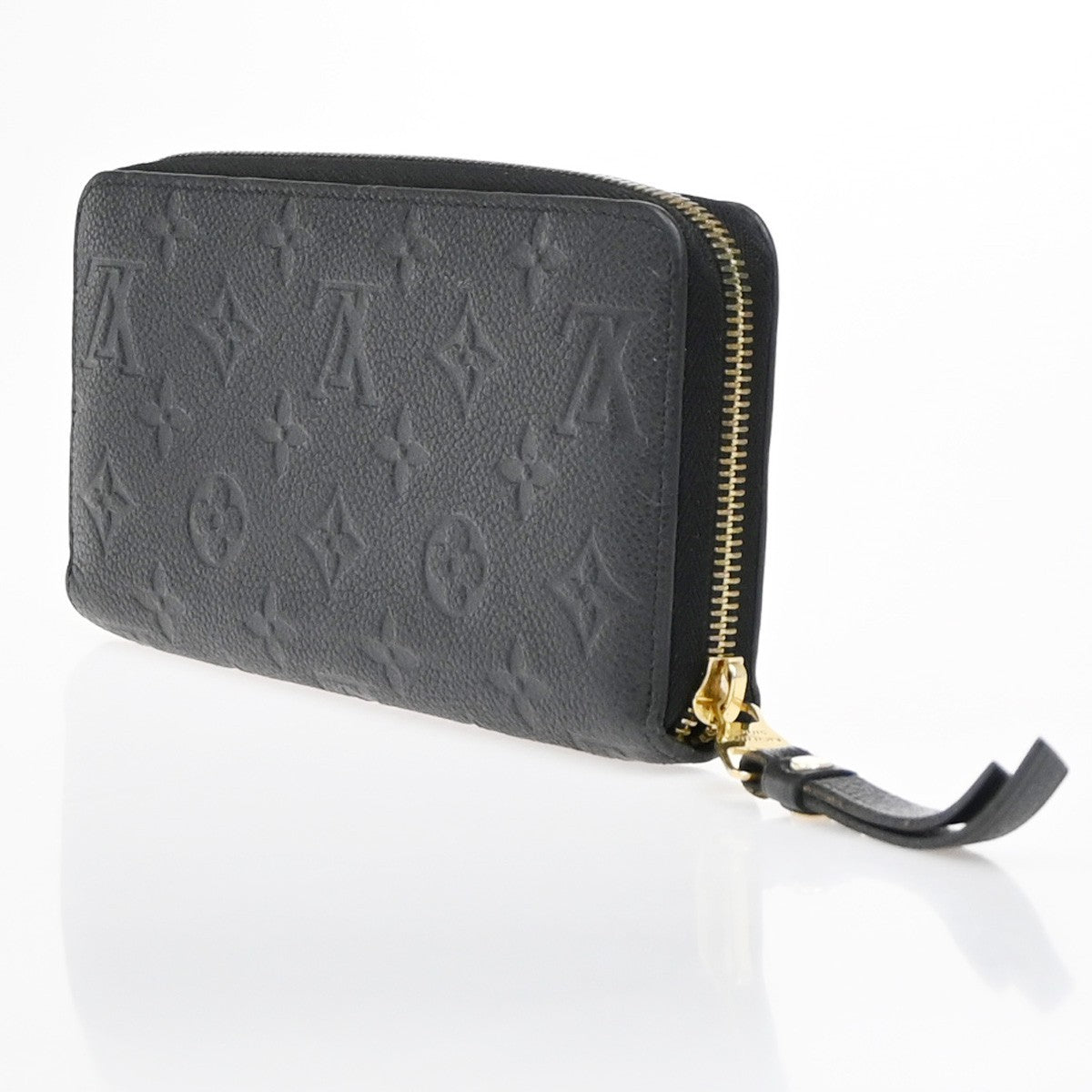 LOUIS VUITTON Zippy Wallet Long Wallet Monogram Empreinte Black M60571 85EG379