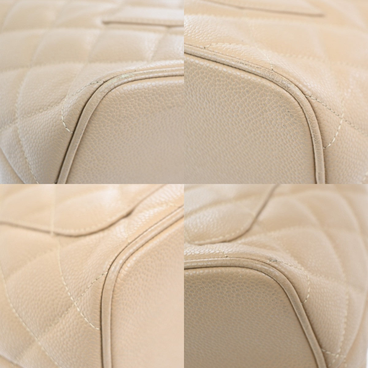 CHANEL CC Matelasse Shoulder Hand Bag Grained Calfskin Leather BE Italy 653RL760