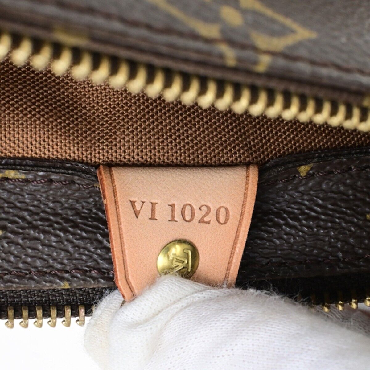 LOUIS VUITTON Cabas Piano Shoulder Bag Monogram Leather Brown M51148 16FB324