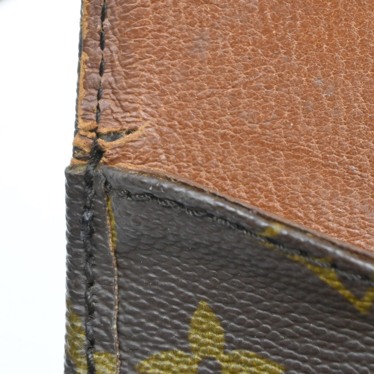 LOUIS VUITTON Cartouchiere GM Shoulder Bag Monogram Leather Brown M51252 39KC446